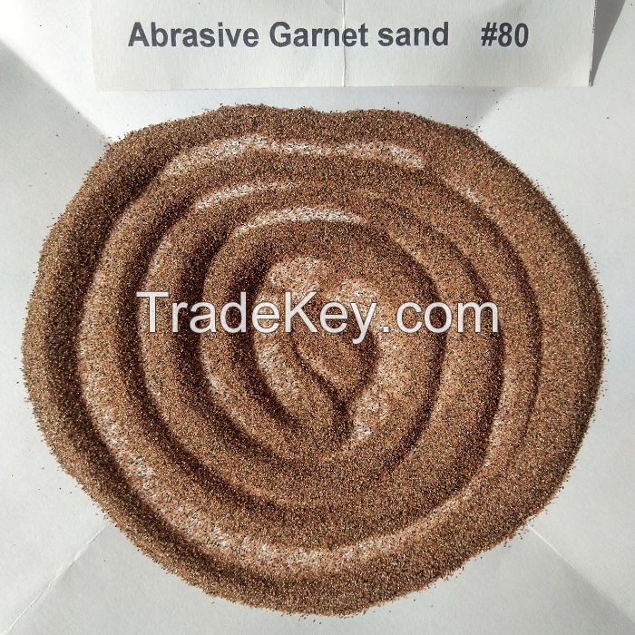 CNC Water Jet cutting sand Garnet sand 80 mesh grain