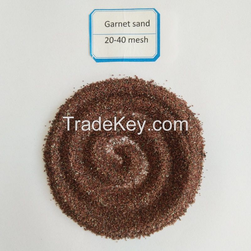 abrasive rock garnet sand 20/40 mesh for sandblasting media 20-40 mesh