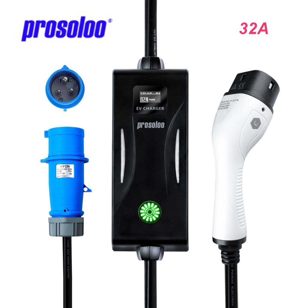 Portable EV Electric Car Charger 32A