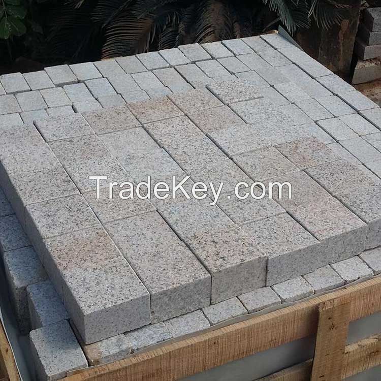 G682 yellow granite paving stone