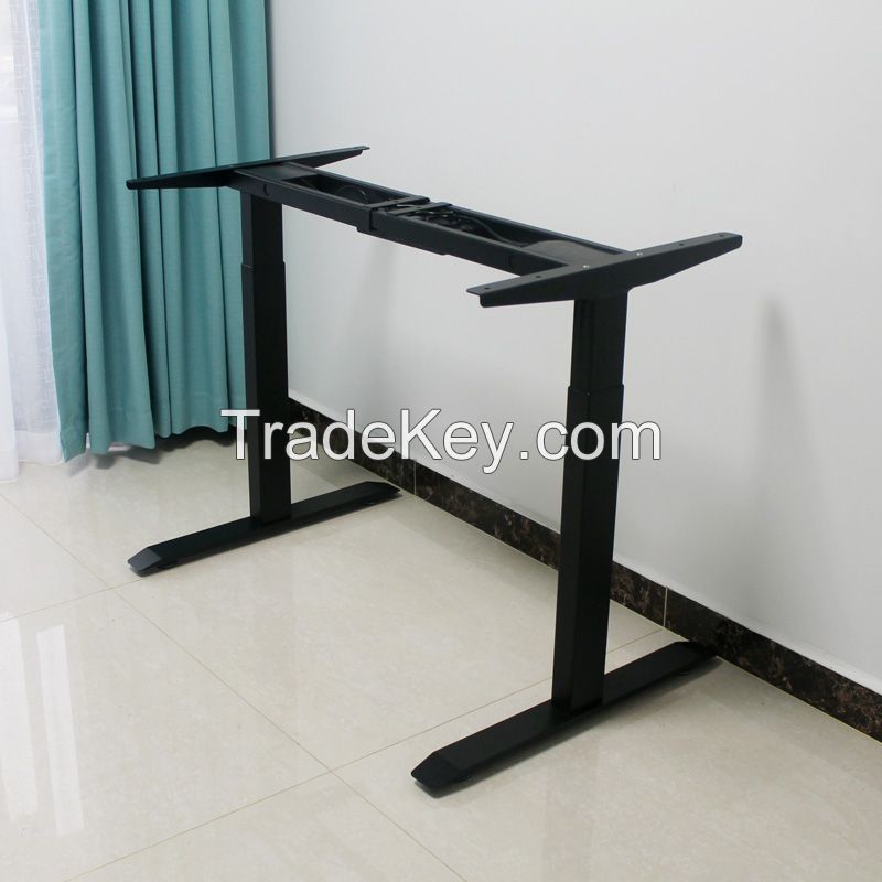 Hot Sale Daul Motor Desk Lift Mechanism 2 Leg Height Adjustable Desk Frame