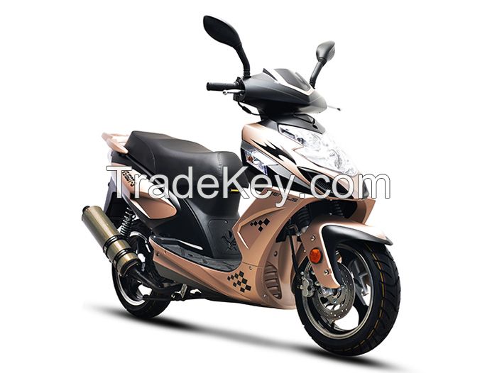 Scooter with 125cc or 150cc engine