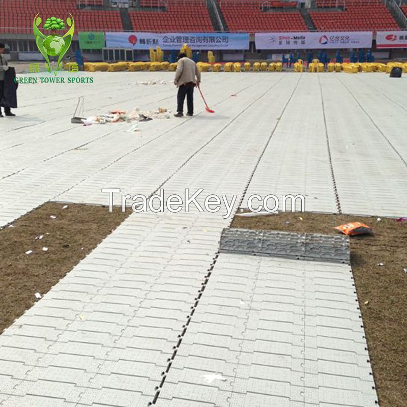 Turf protection floor Plastic PP interlocking grass protective flooring