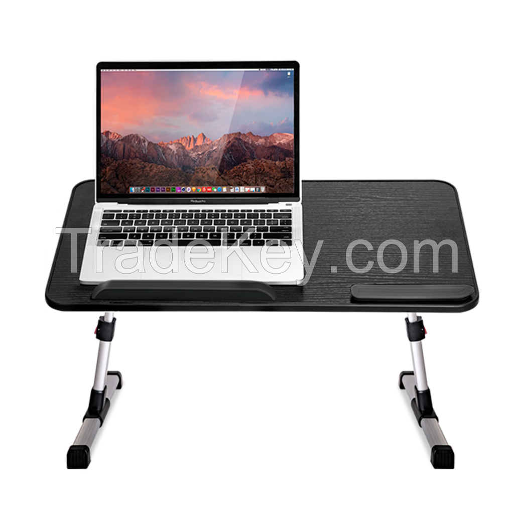 Factory price folding table height adjustable desk bedside table portable laptop stand for bed standing laptop table