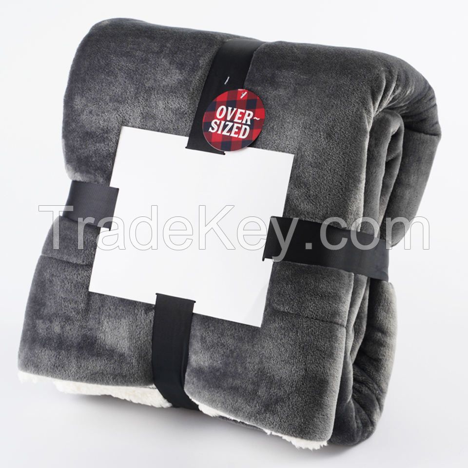 flannel sherpa fleece mink blanket