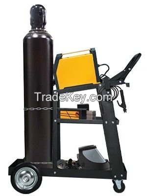 Welding Carts for MigTig Welder and Plasma Cutter Welder Cart on Wheels Welding Carts with Tank Storage Heavy Duty Matte Material 27.9x 12.6 x33.5 Black