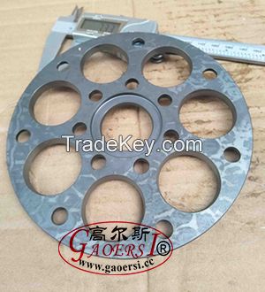 Retainer Plate, Cylinder block, piston shoe, valve plate RH, valve plate LH, retainer plate, swash plate, Main Shaft,