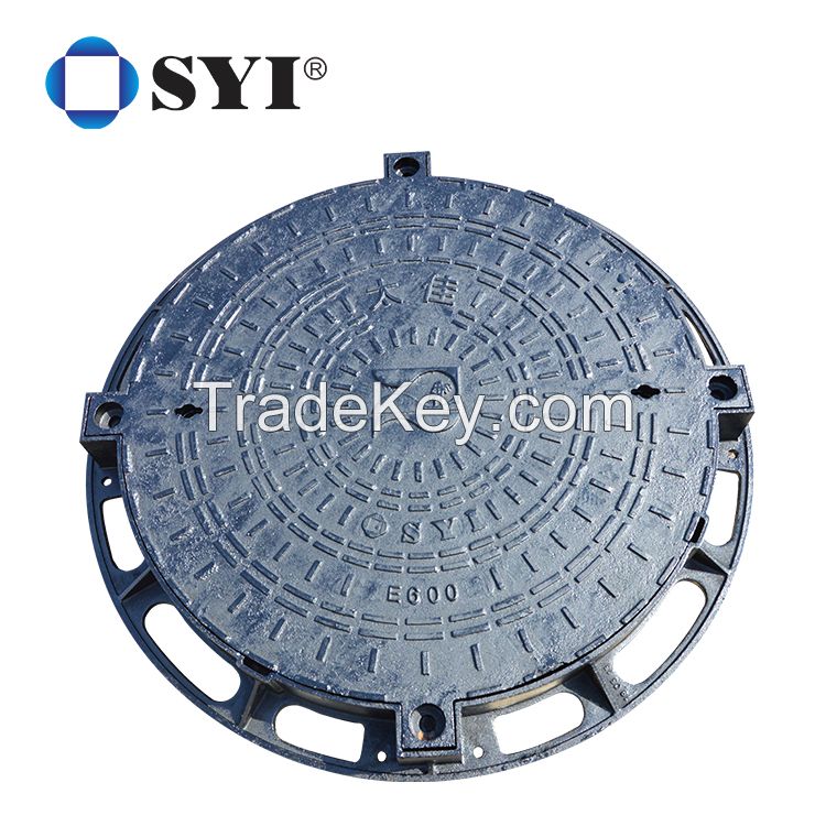 Municipal Heavy Duty EN124 E600 Ductile Iron Manhole Cover