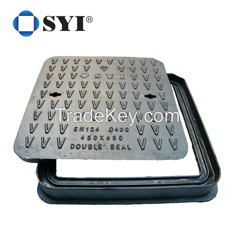 SYI Foundry Drain Cover EN124 D400 Casted Ductile Iron DCI Manhole Cover