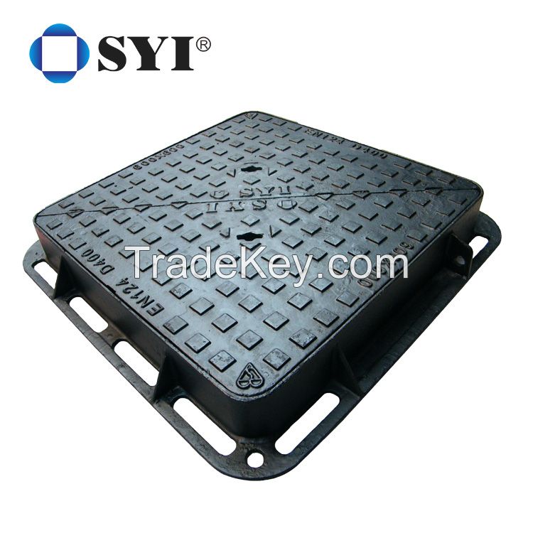 SYI Foundry Drain Cover EN124 D400 Casted Ductile Iron DCI Manhole Cover