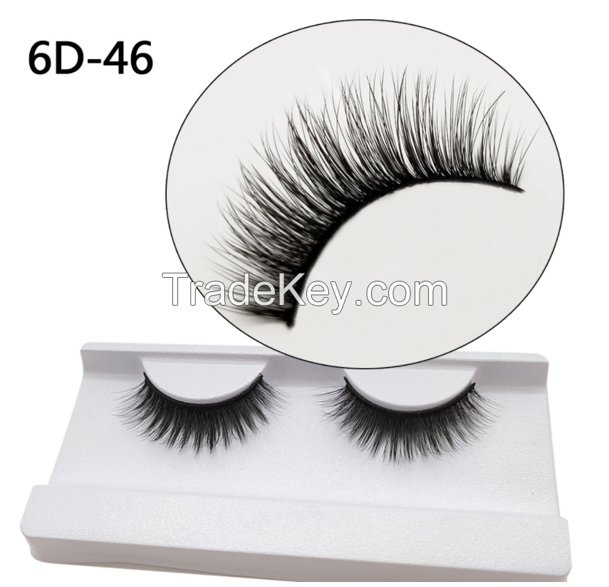 New fashion Eyelashes Sowal Silk Wholesale Private Label 6D Faux Mink Eyelashes 6D Faux Mink Lashes