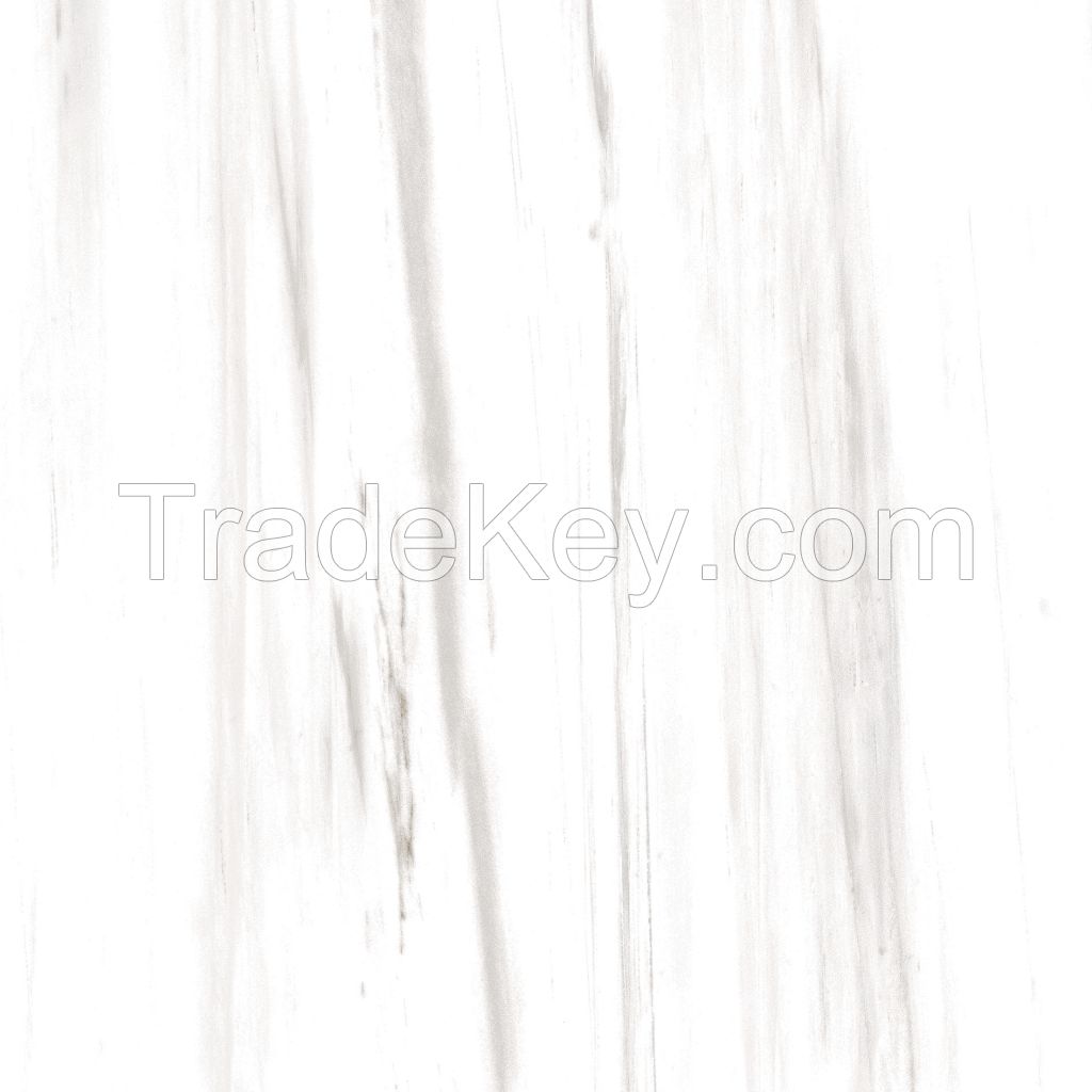 New Arrival 600x600mm White Fullbody Polished Marble Porcelain Floor Tiles