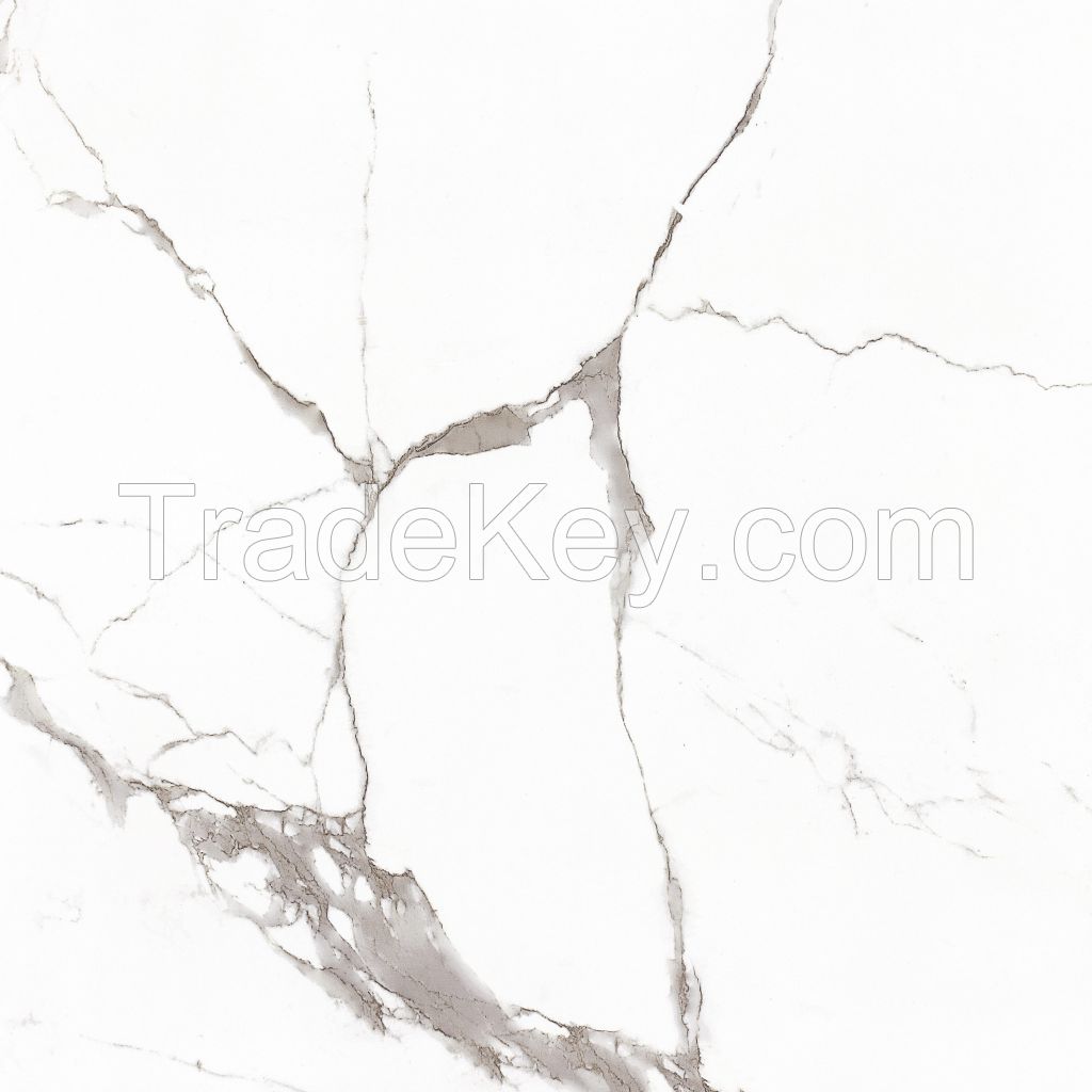 Upgrade 600x600mm Full White Body Polished Glazed Porcelain Floor Tiles