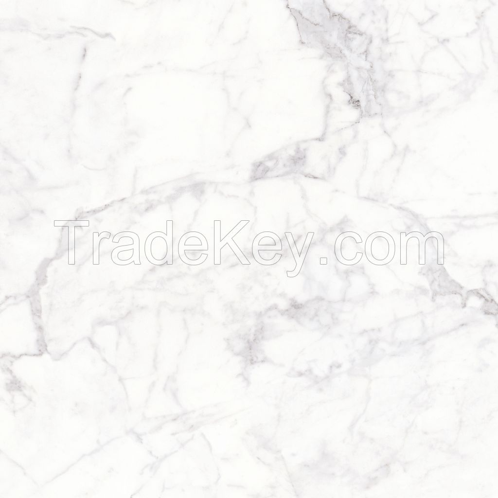 New Arrival 600x600mm White Fullbody Polished Marble Porcelain Floor Tiles