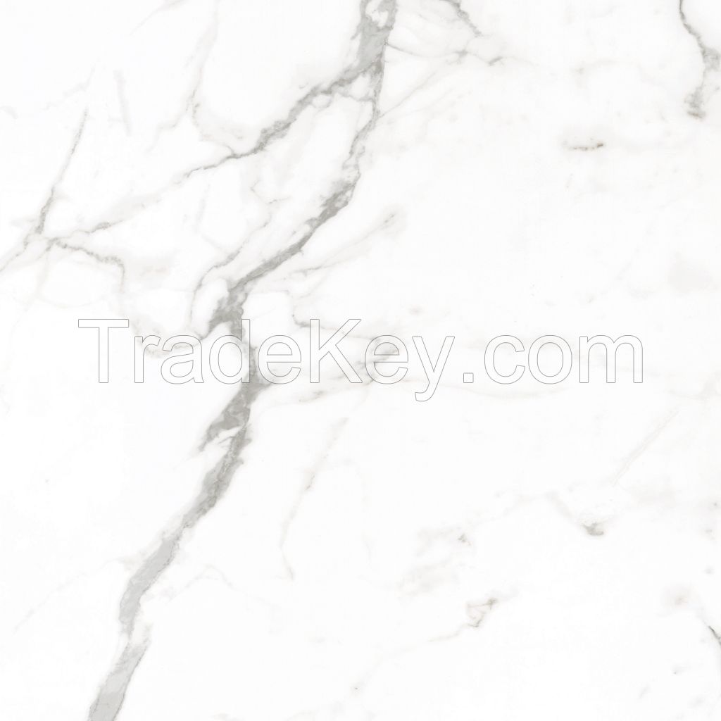 New Arrival 600x600mm White Fullbody Polished Marble Porcelain Floor Tiles