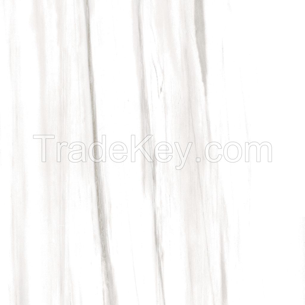 New Arrival 600x600mm White Fullbody Polished Marble Porcelain Floor Tiles