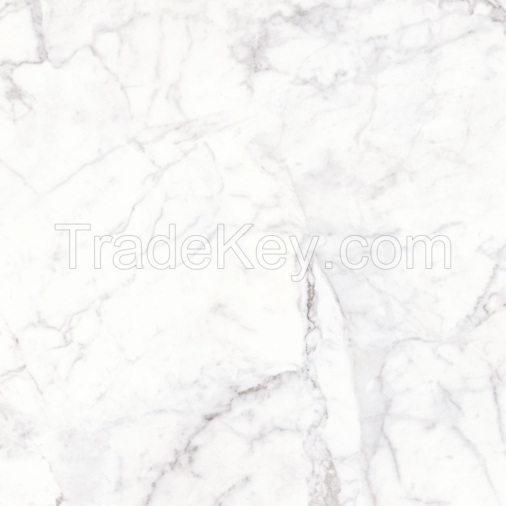 New Arrival 600x600mm White Fullbody Polished Marble Porcelain Floor Tiles