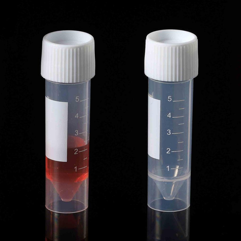 5ml 16X60mm Free Standing Transport Sample Collection Tubes with Screw Cap and Leakproof