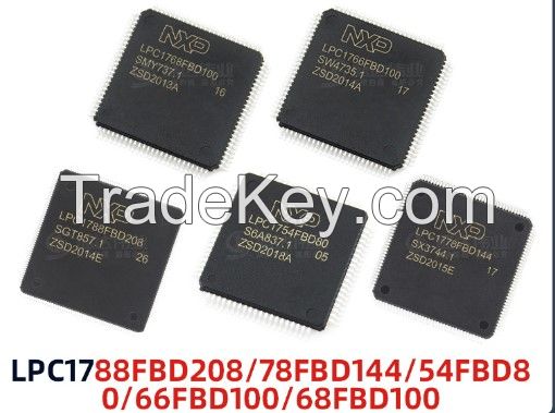 New Original Microcontrollers IC MCU 32BIT 128KB FLASH 80LQFP integrated circuits ic chip LPC1754FBD80,551 LPC1754FBD80