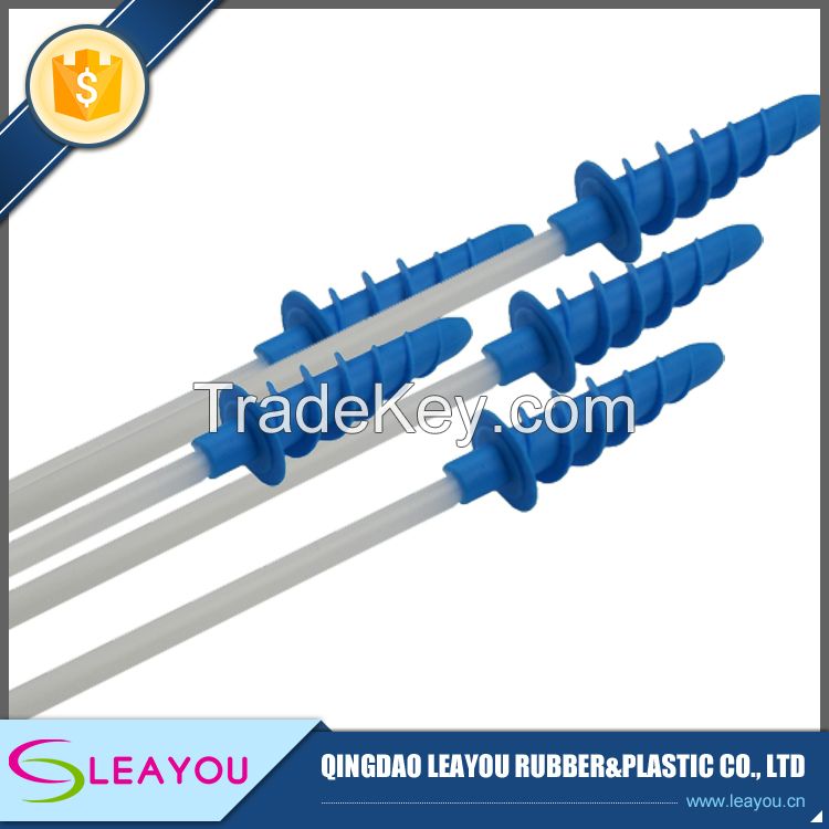 Blue umbrella catheter with cap