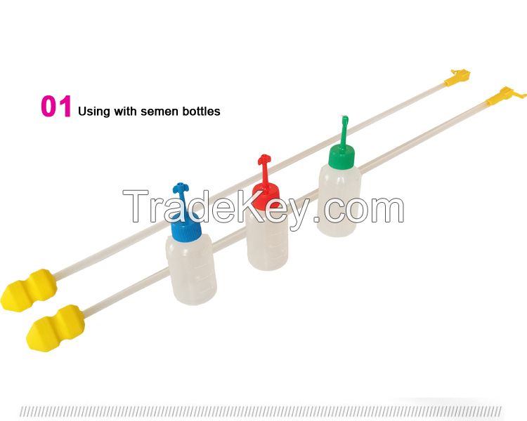 sow catheter with cap for pig artificial insemination