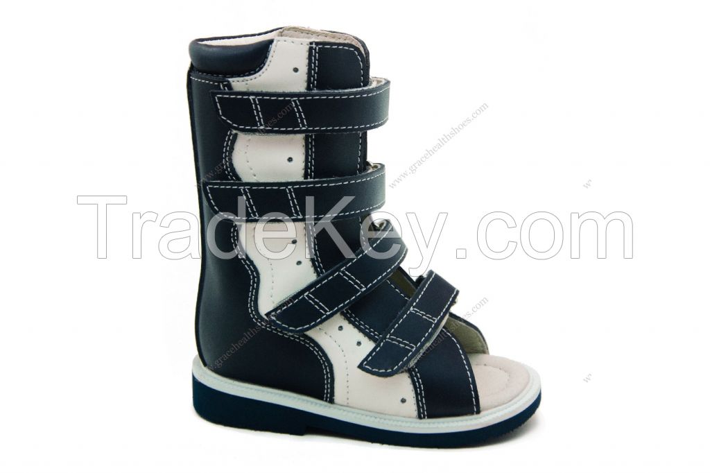 GraceOrtho high open toe boots bulid in AFO Individual orthopedic boots for club feet 4910299