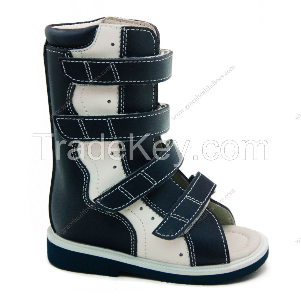 GraceOrtho high open toe boots bulid in AFO Individual orthopedic boots for club feet 4910299