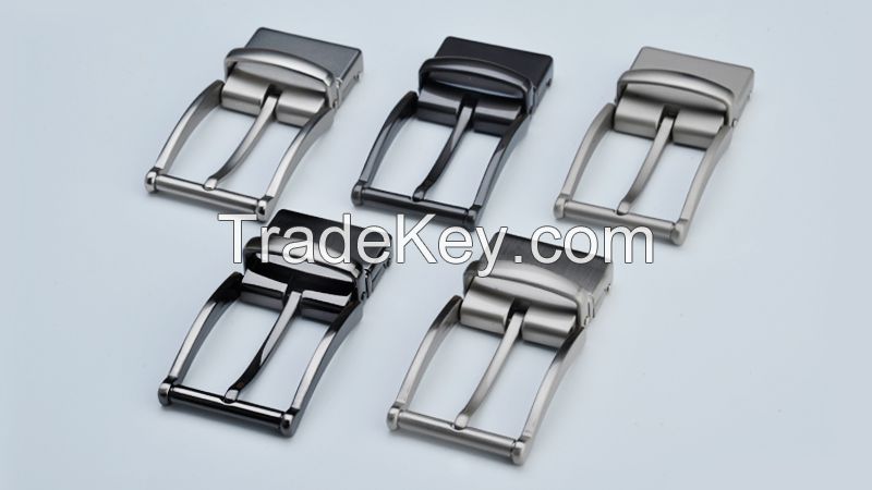  newly style pin belt buckle with turning reversible buckles OEM ODM