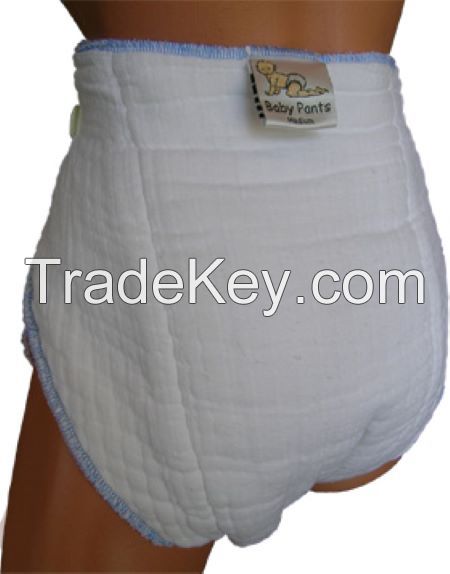 Pure cotton birdeye twill gauze adult diaper,adult incontinent products,reusable products