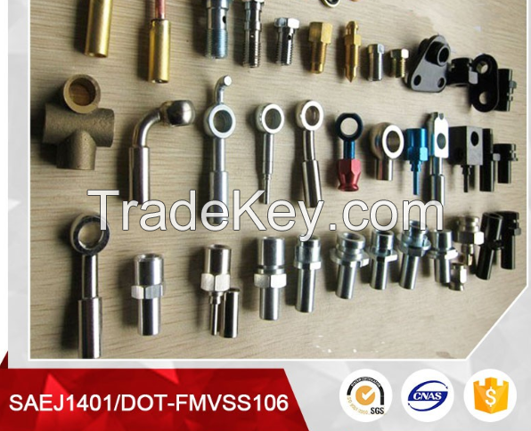 banjo, male fitting, female fitting, bolt and nut for hydraulic rubber hose bundy tube brake pipe