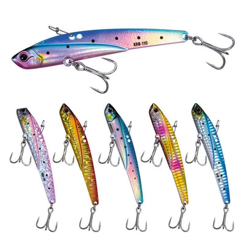 Vibrating Blade Fishing Lures Metal VIB 45g 110mm Full Swimming Layer Artificial Vibrator Sinking Fishing Baits for barramundi