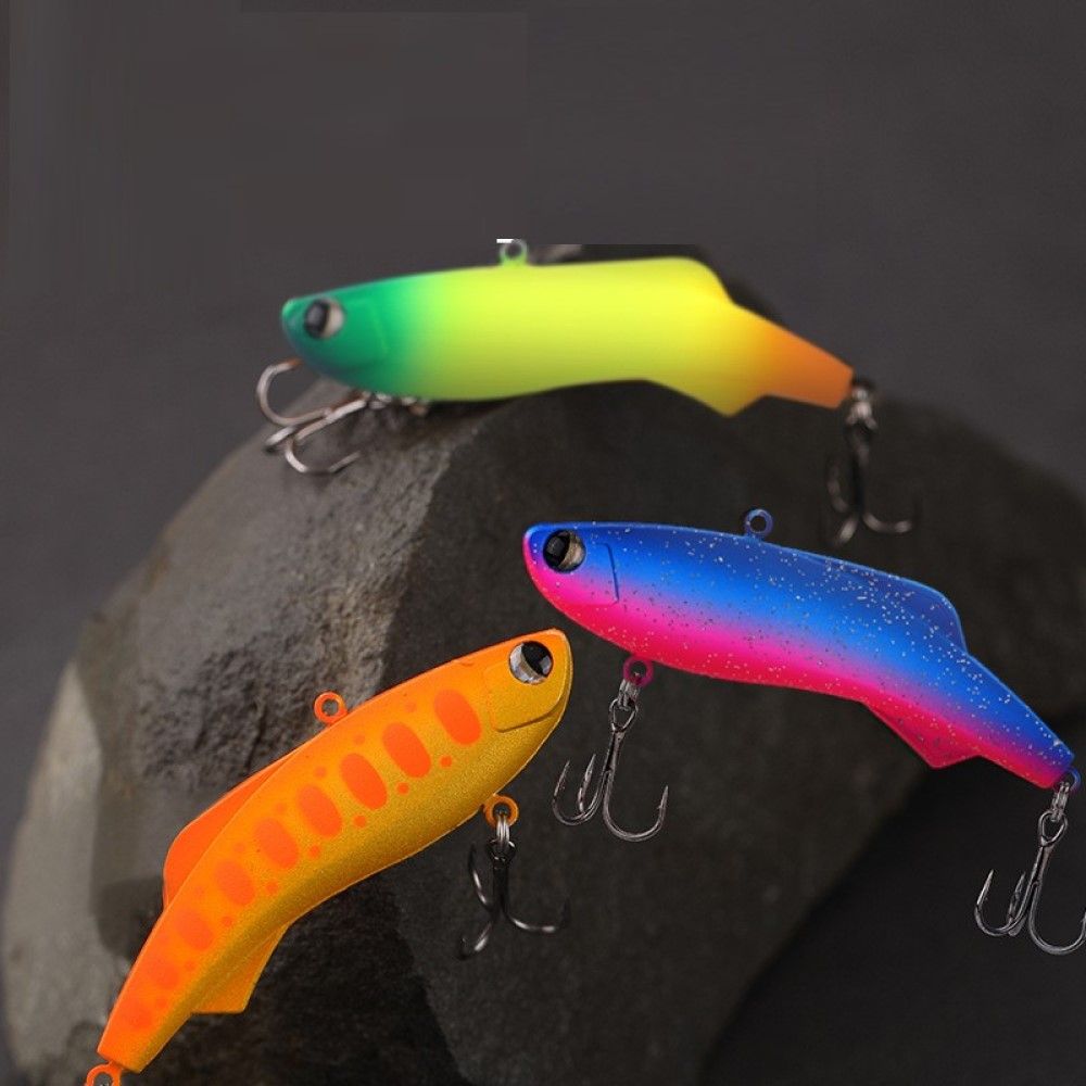 2023 New Silicone VIB Lure Wobbler Rattlins Sinking Vibration Crankbait Artificial Hard Bait for Sea Bass Pike Fishing Lures