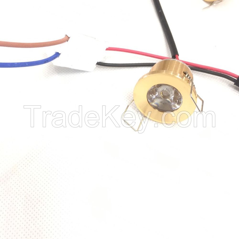 15degress gold spot 20pcs Mini LED Einbaustrahler 3W mit Trafo Stecksystem Einbauspot Deckenspots Einbauleuchten Einbaurahmen