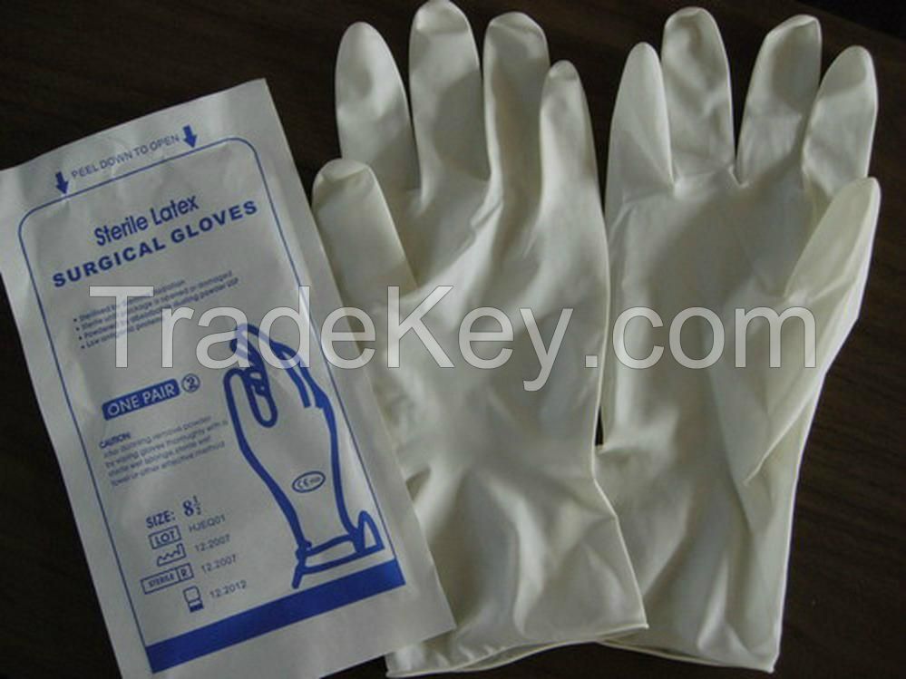 surgical latex  gloves   medical rubber latex   gloves