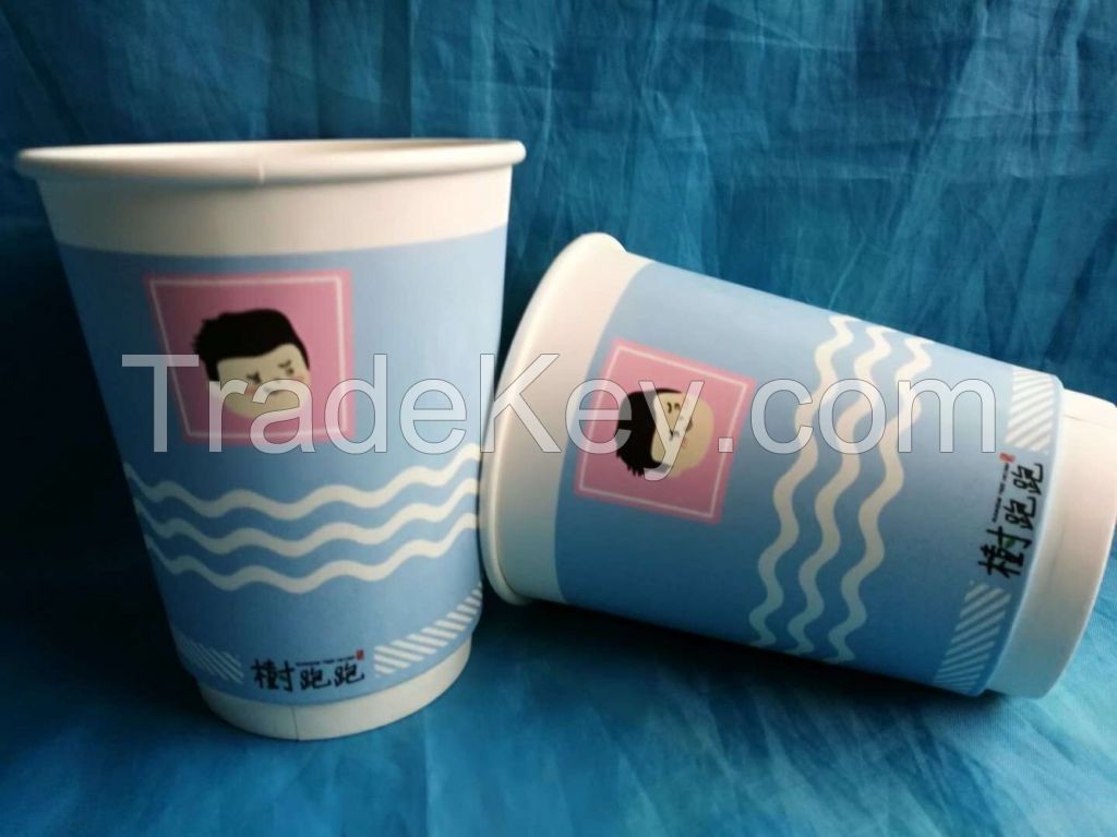 Paper cups fan  9 Oz 210G+PE paper cup  machine  disposable paper fabrication   cup