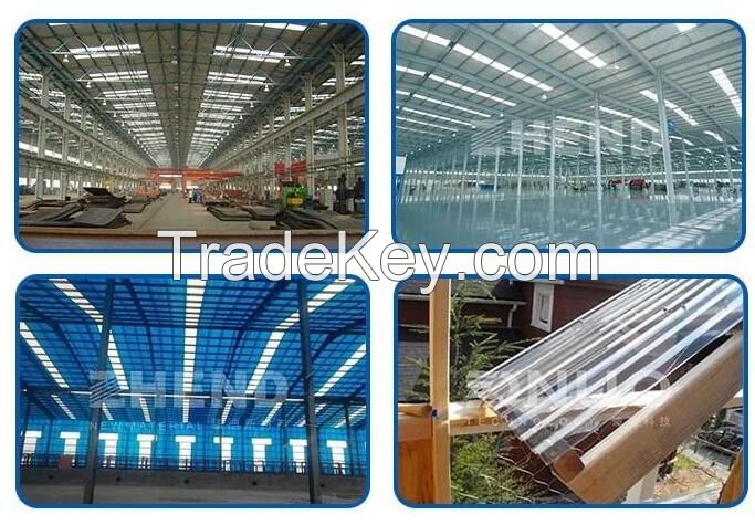 Greenhouse skylight FRP roofing Fiberglass Transparent Sheet