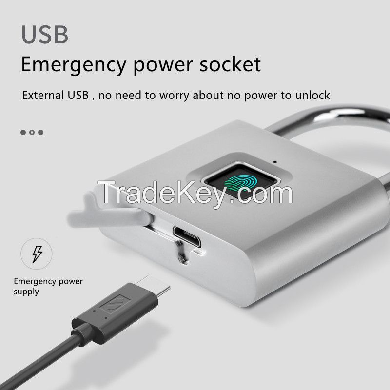 Security Intelligent Electric Biometric Keyless Circular Finger Print Reader Small Lock for School Locker