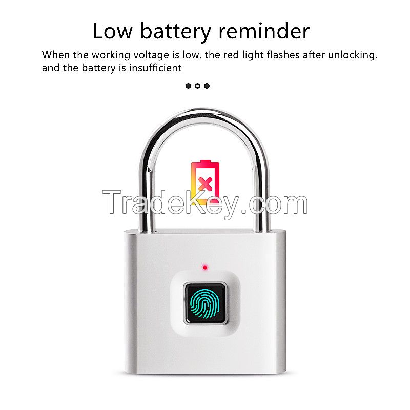 Security Intelligent Electric Biometric Keyless Circular Finger Print Reader Small Lock for School Locker