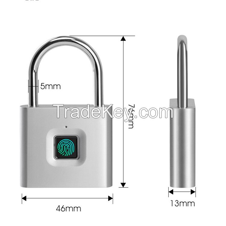 Security Intelligent Electric Biometric Keyless Circular Finger Print Reader Small Lock for School Locker