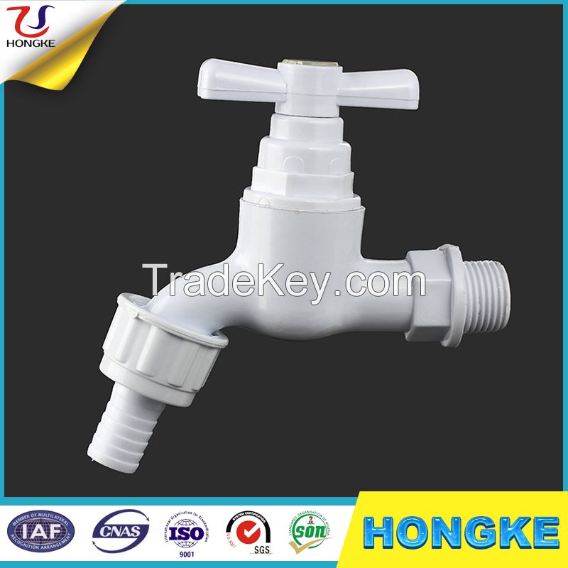 Taizhou Factory plastic bathroom pvc water taps bibcock