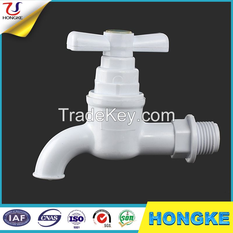 Taizhou Factory plastic bathroom pvc water taps bibcock