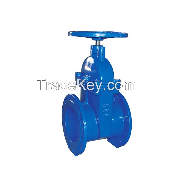 DIN PN10 PN16 Ductile Cast Iron GGG50 Hand wheel Resilient Seated Water Seal Gate Valve