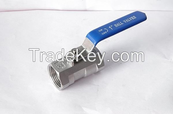 Stainless steel wire-thread one-piece ball valve