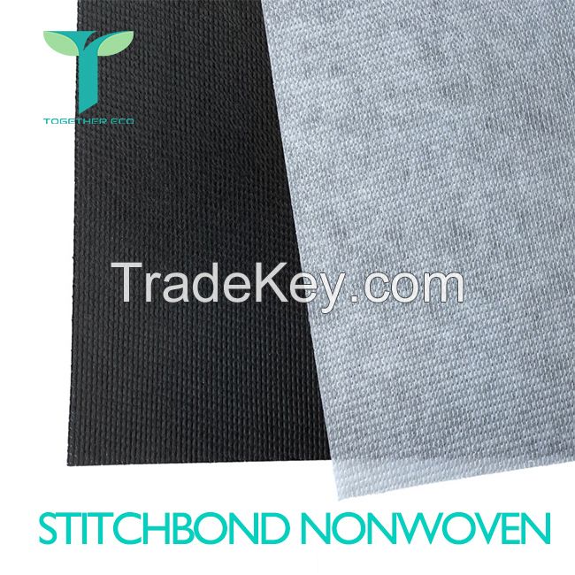 100% recycled Polyester stitchbond nonwoven material RPET Stitch Bond Non Woven fabric