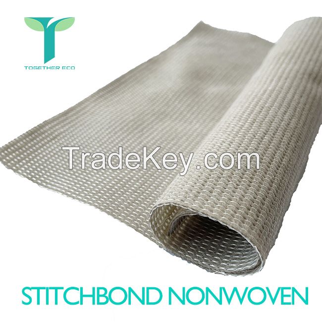 100% recycled Polyester stitchbond nonwoven material RPET Stitch Bond Non Woven fabric