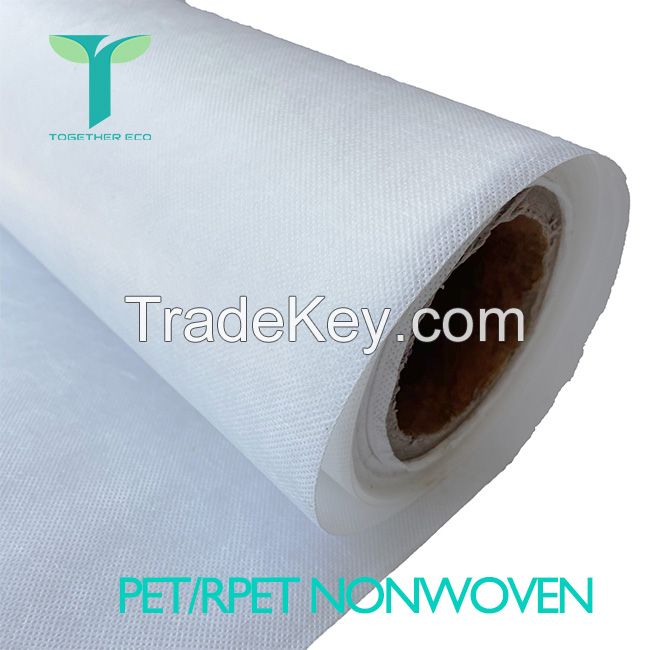 Eco-Friendly 100% Rpet Polyester Recycle PET Spunbond Non Woven Fabric for non-woven bag sublimation