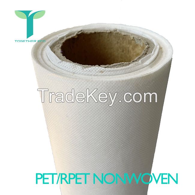 Eco-Friendly 100% Rpet Polyester Recycle PET Spunbond Non Woven Fabric for non-woven bag sublimation