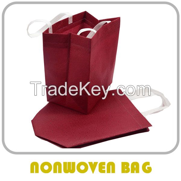 Bag Factory Manufacture 100% Recycled Polyester Stitch-bond Non-woven Bag rpet stitchbond nonwoven fabric shopping bag