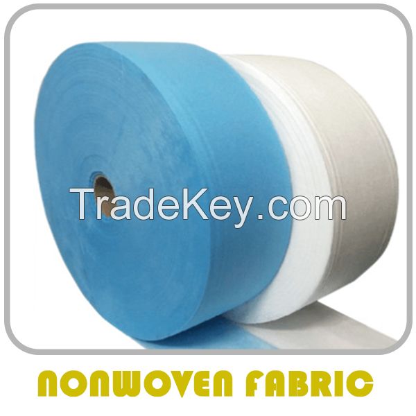 3PLY Disposable Face Mask raw material 25gsm Melt blown Nonwoven Fabric white Pp Spunbonded KN95 Mask Non-woven fabric