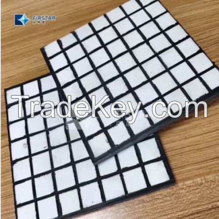 Hign density wear resistant alumina ceramic linings ISO manufacturer 